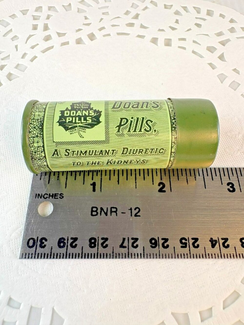 Doan's Vintage Metal Tin Pills Antique Small Medical Stomach Soothing